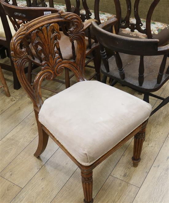 An Anglo-Indian hardwood chair